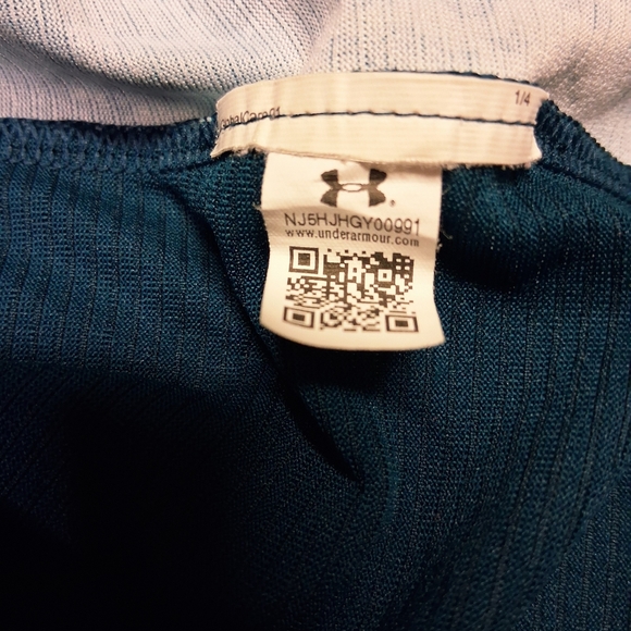 Under Armour Blue and Red Patterned Tee - Picture 2 of 3